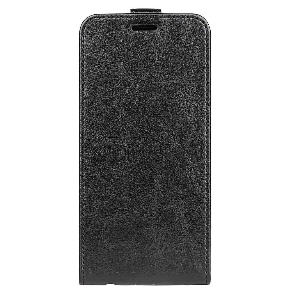 For Motorola Edge 70 5G Case with Card Slots Vertical Flip Leather Phone Cover - Black