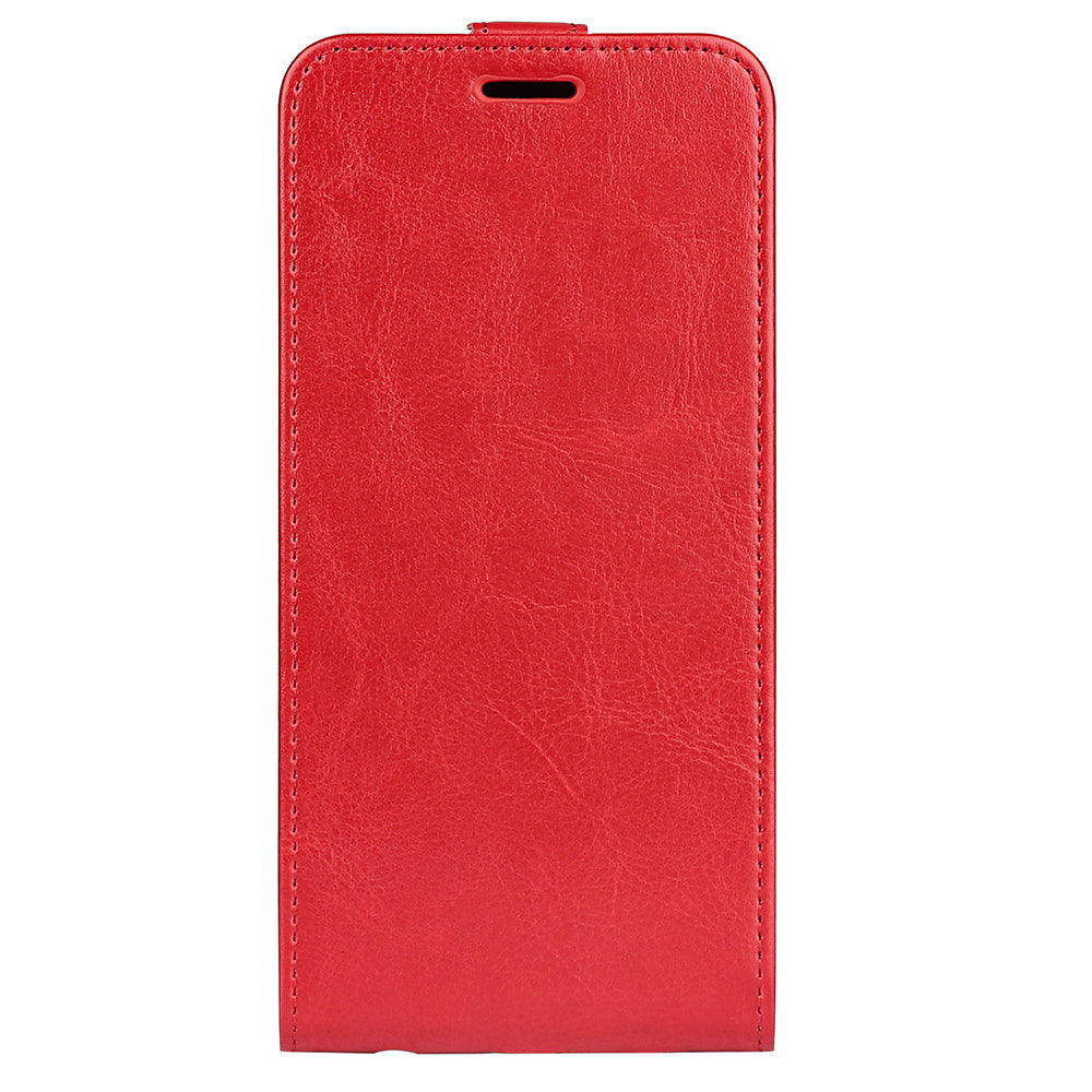 For Motorola Edge 70 5G Case with Card Slots Vertical Flip Leather Phone Cover - Red