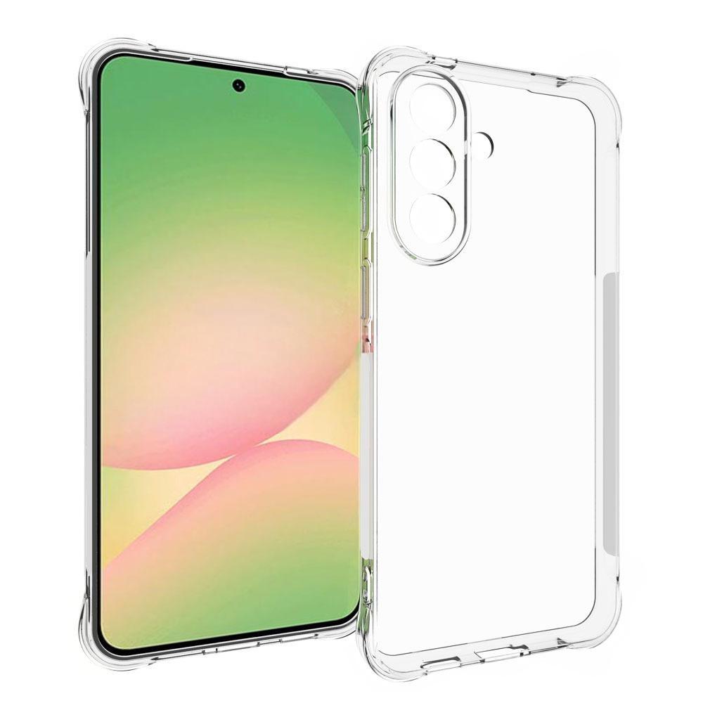 For Samsung Galaxy A57 5G Case WANLONFENG WL Series 2.0mm TPU Phone Cover with Tempered Glass Film - Transparent