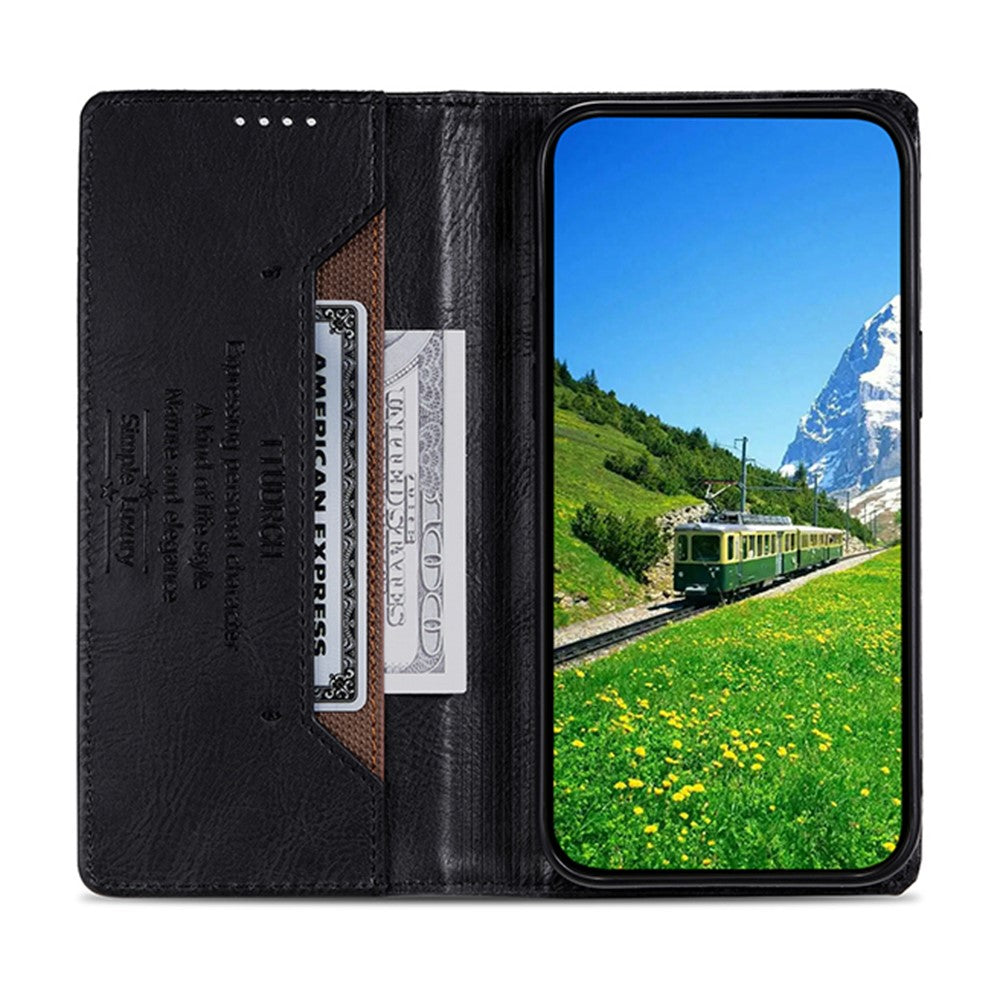 TTUDRCH Style 007 For Motorola Edge 70 5G Leather Case RFID Blocking Wallet Stand Phone Cover - Black