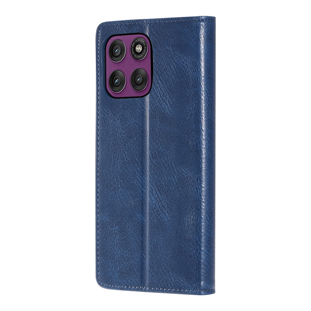 TTUDRCH Style 007 For Motorola Edge 70 5G Leather Case RFID Blocking Wallet Stand Phone Cover - Blue