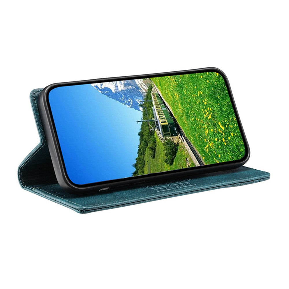 TTUDRCH Style 007 For Motorola Edge 70 5G Leather Case RFID Blocking Wallet Stand Phone Cover - Black Blue