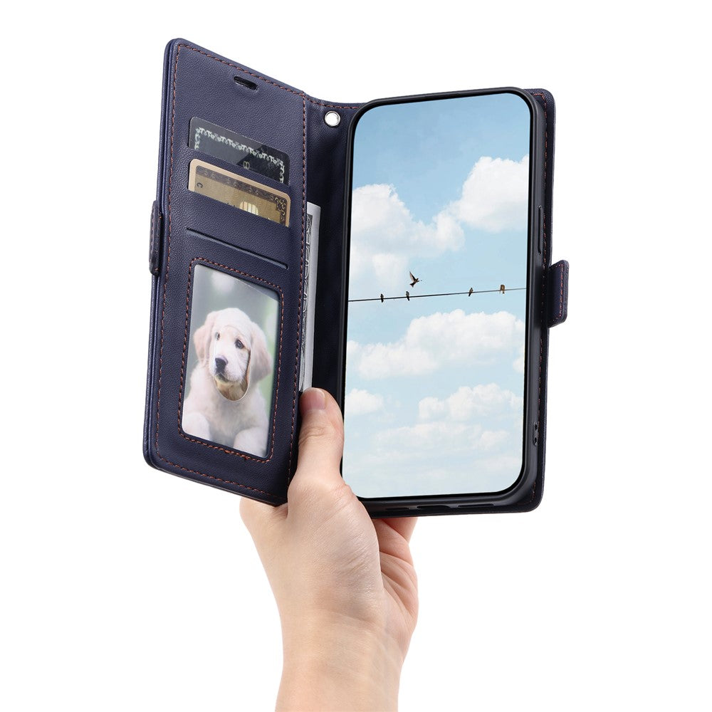 For Motorola Edge 70 5G Leather Case Rhombus Texture Wallet Stand Phone Cover with Wrist Strap - Blue