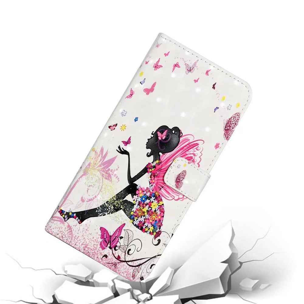 Phone Case For Xiaomi 17 Pro 3D Creative Pattern PU Leather Stand Cover - Girl
