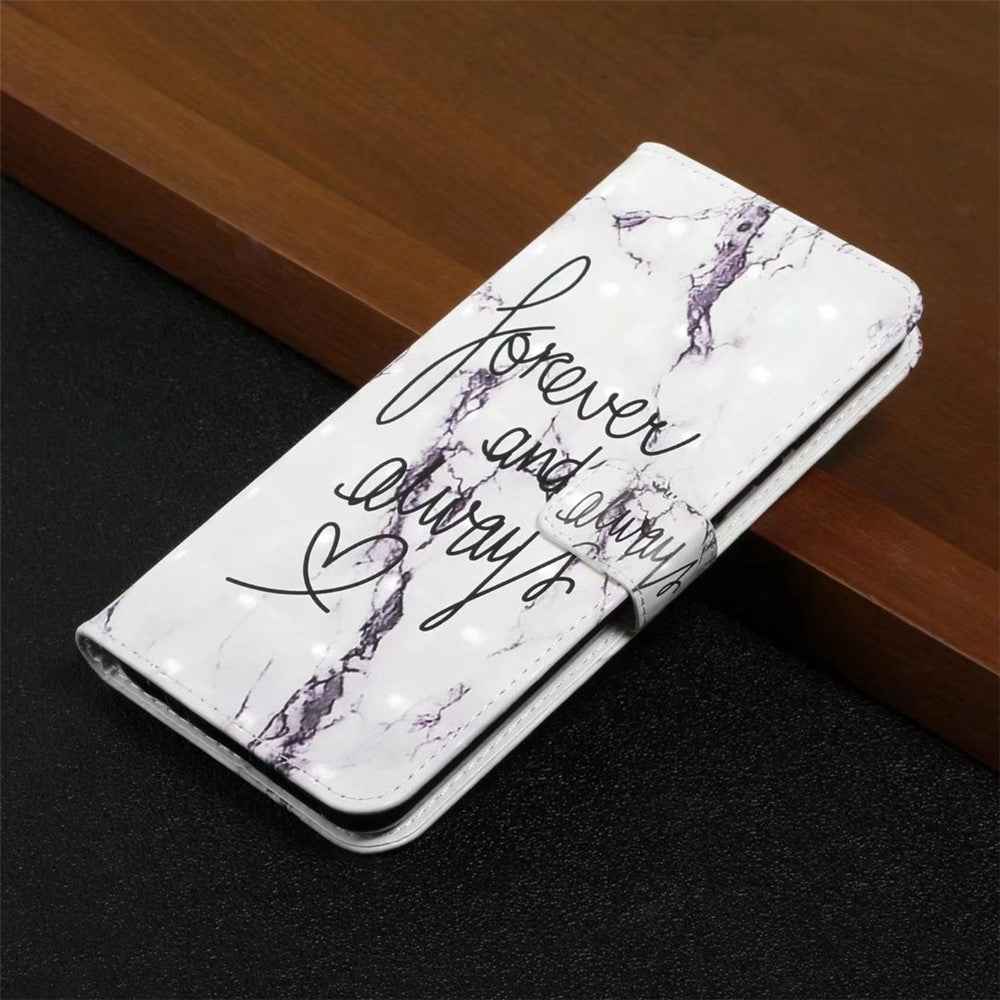 Phone Case For Xiaomi 17 Pro 3D Creative Pattern PU Leather Stand Cover - Forever and Always