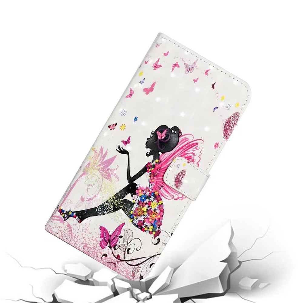 Phone Case For Xiaomi 17 Pro Max 3D Creative Pattern PU Leather Stand Cover - Girl