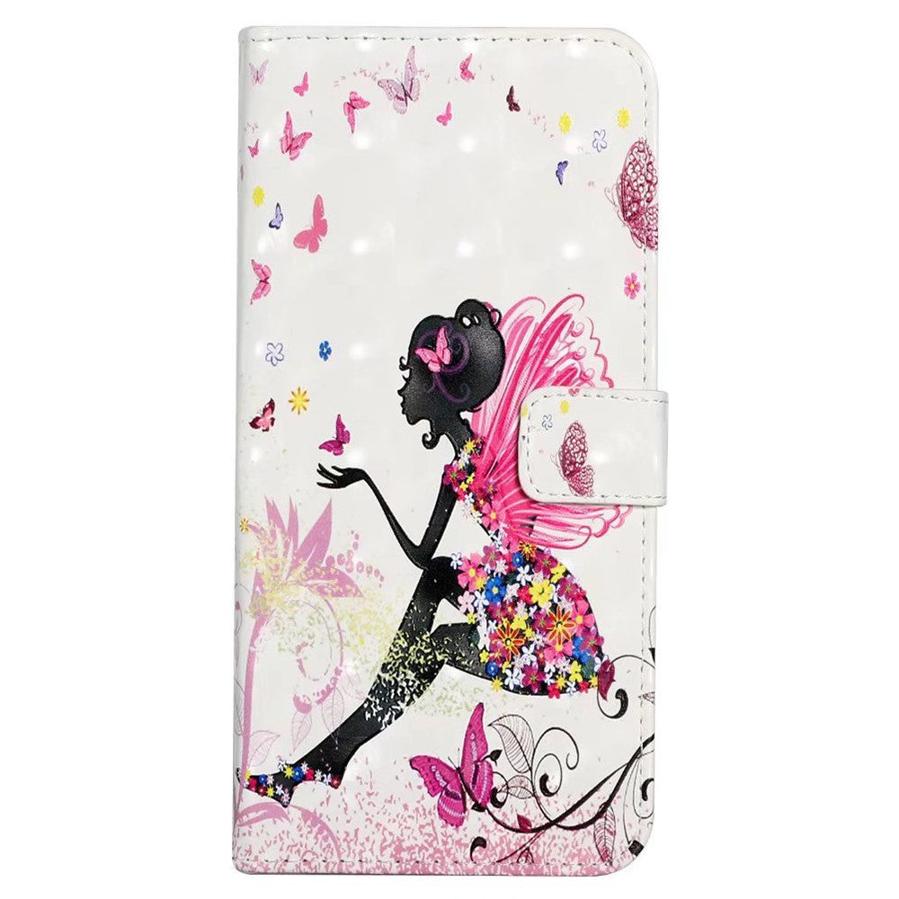 Phone Case For Xiaomi 17 Pro Max 3D Creative Pattern PU Leather Stand Cover - Girl