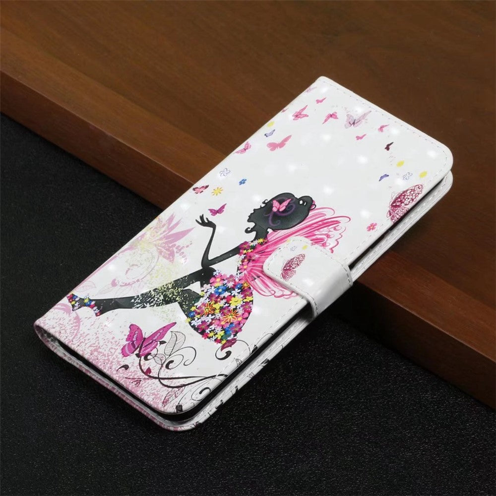 Phone Case For Xiaomi 17 Pro Max 3D Creative Pattern PU Leather Stand Cover - Girl