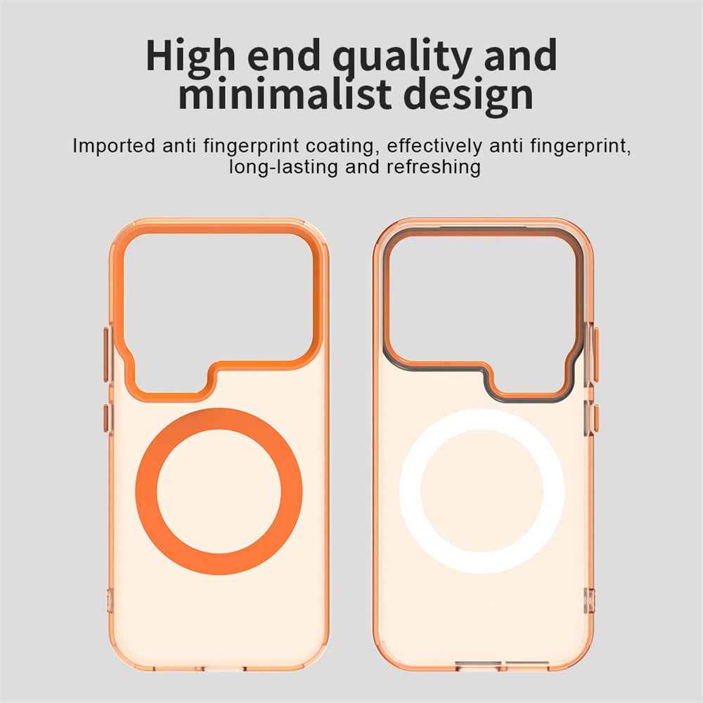 For Xiaomi 17 Pro Magnetic Case Anti Drop Hybrid Phone Back Cover - Orange