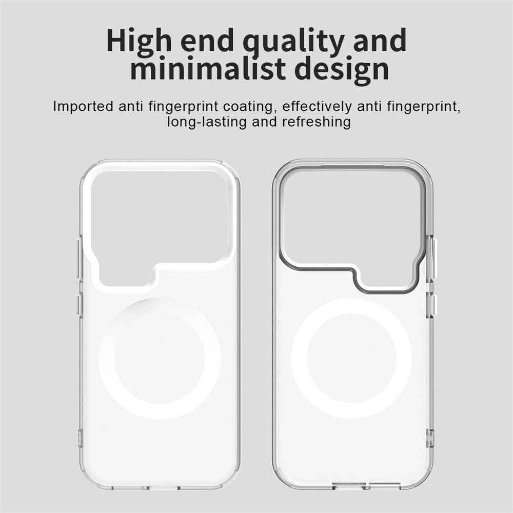 For Xiaomi 17 Pro Magnetic Case Anti Drop Hybrid Phone Back Cover - White