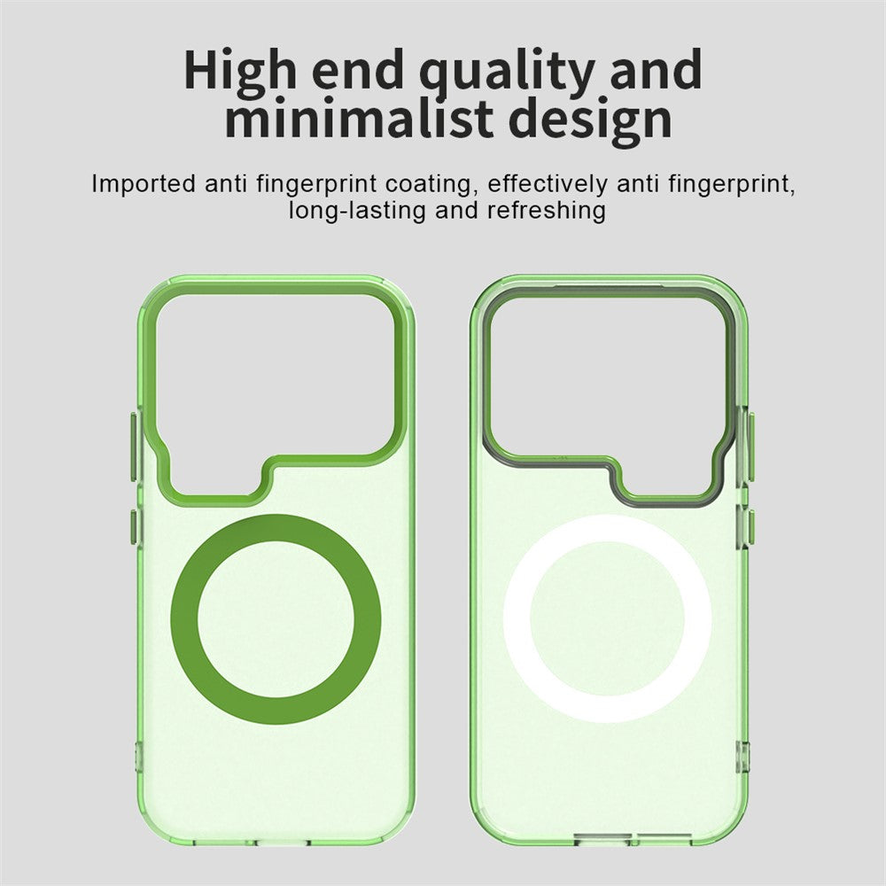 For Xiaomi 17 Pro Max Magnetic Case Anti Drop Hybrid Phone Back Cover - Green