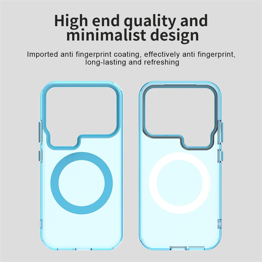 For Xiaomi 17 Pro Max Magnetic Case Anti Drop Hybrid Phone Back Cover - Blue