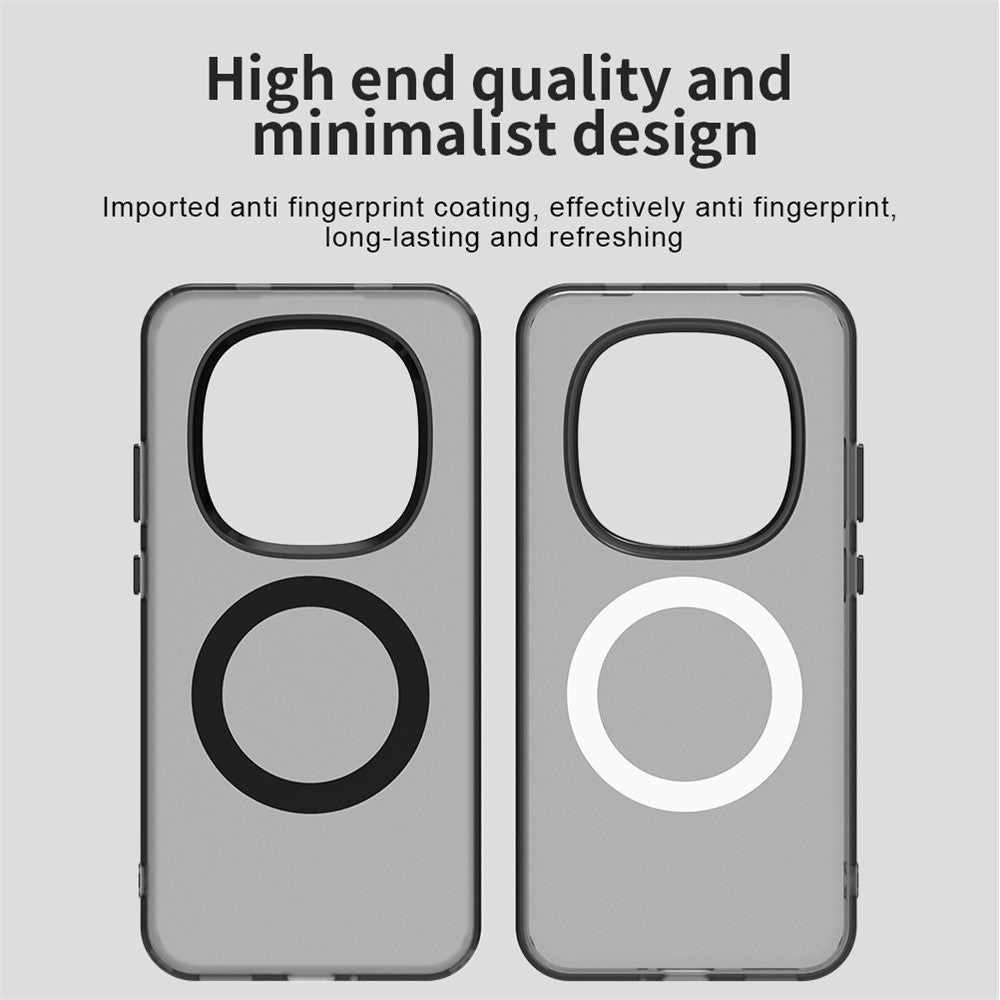 For Xiaomi Redmi Note 15 Pro 5G Magnetic Case Anti Drop Hybrid Phone Back Cover - Black