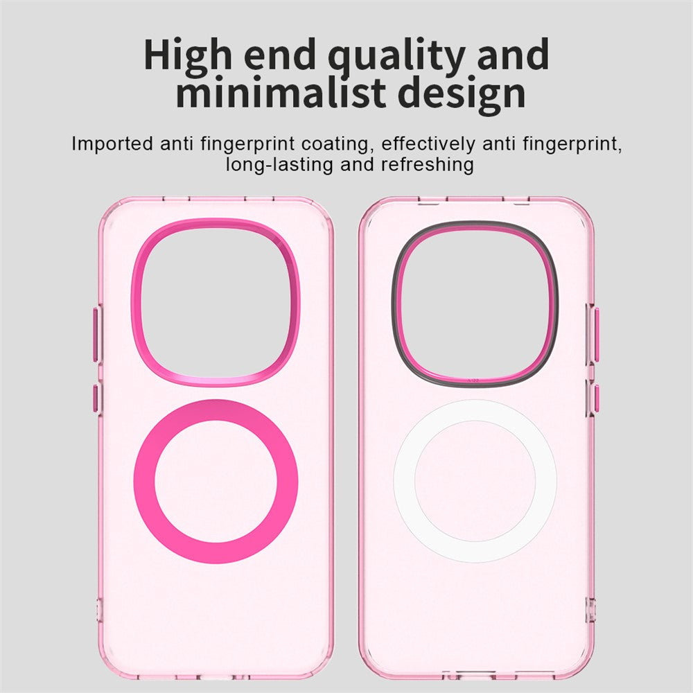 For Xiaomi Redmi Note 15 Pro 5G Magnetic Case Anti Drop Hybrid Phone Back Cover - Red