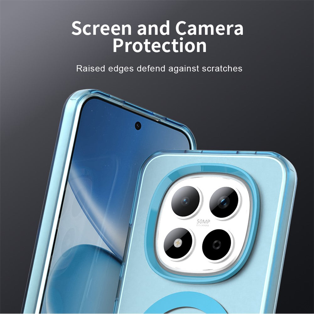 For Xiaomi Redmi Note 15 Pro 5G Magnetic Case Anti Drop Hybrid Phone Back Cover - Blue
