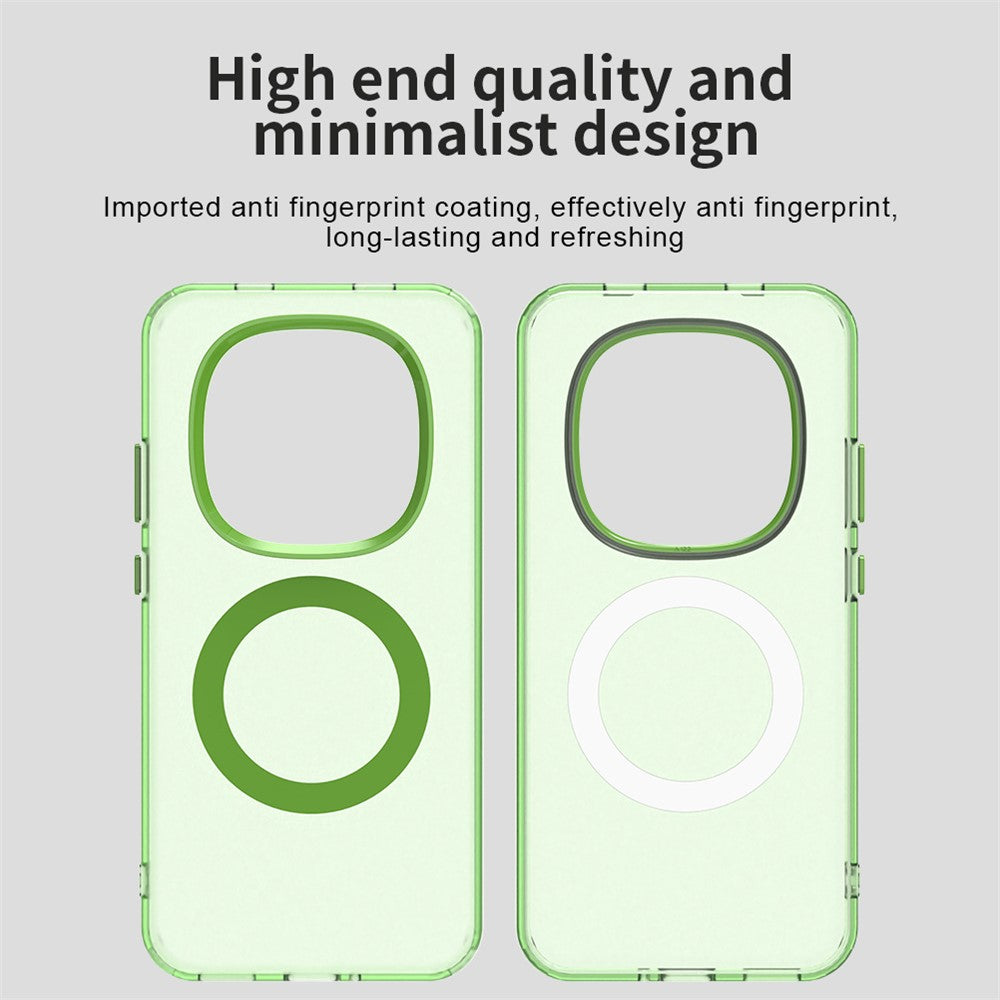 For Xiaomi Redmi Note 15 Pro 5G Magnetic Case Anti Drop Hybrid Phone Back Cover - Green