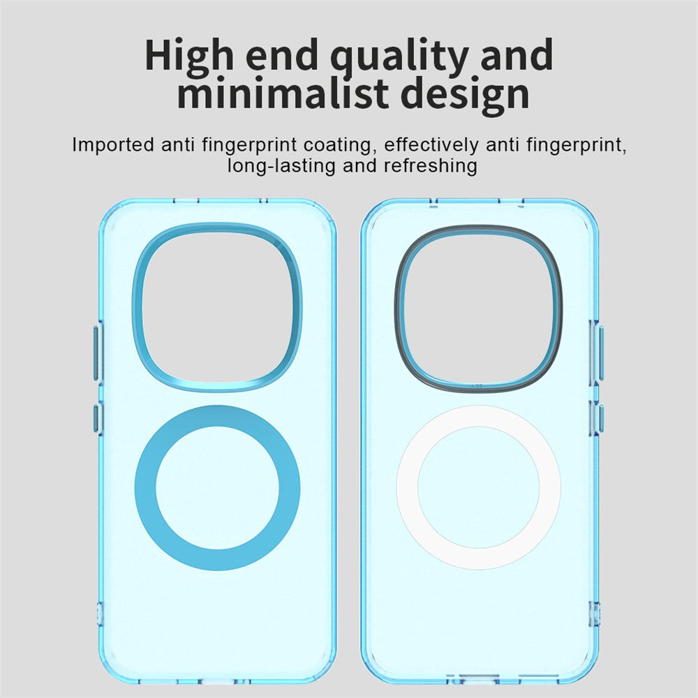 For Xiaomi Poco M8 Pro 5G / Redmi Note 15 Pro+ 5G (Global) Magnetic Case Anti Drop Hybrid Phone Back Cover - Blue