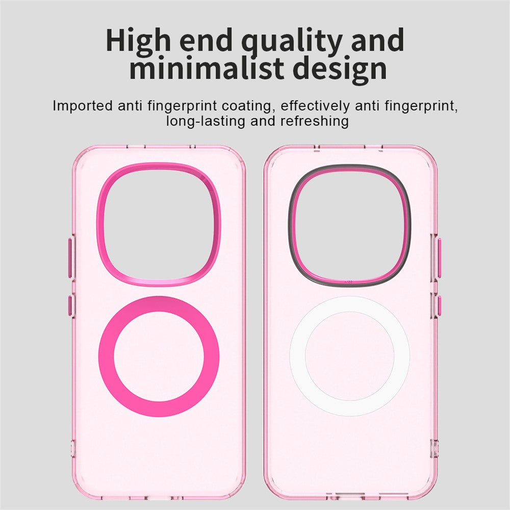 For Xiaomi Poco M8 Pro 5G / Redmi Note 15 Pro+ 5G (Global) Magnetic Case Anti Drop Hybrid Phone Back Cover - Red