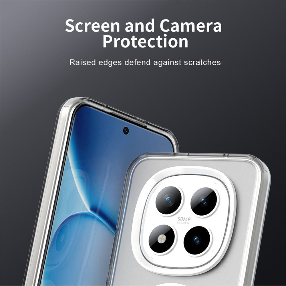 For Xiaomi Poco M8 Pro 5G / Redmi Note 15 Pro+ 5G (Global) Magnetic Case Anti Drop Hybrid Phone Back Cover - White