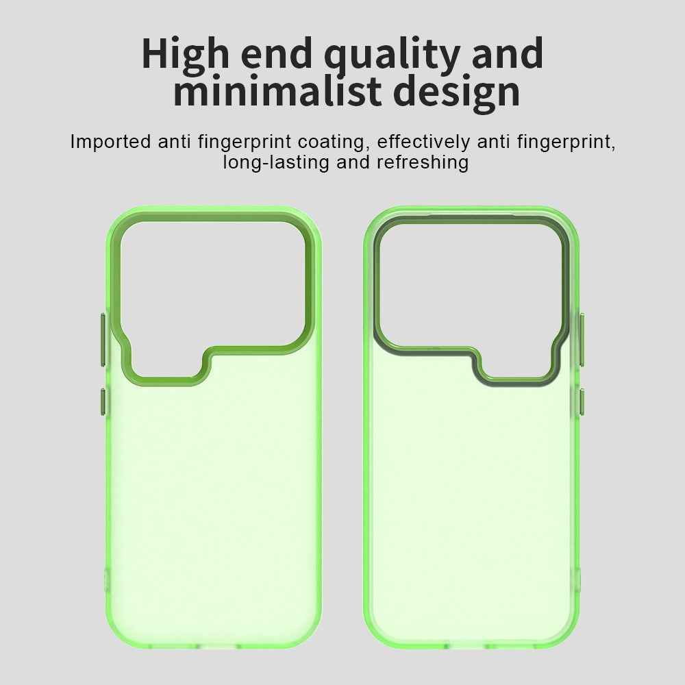 For Xiaomi 17 Pro Case PC + TPU + PET Matte Anti-Drop Phone Back Cover - Green