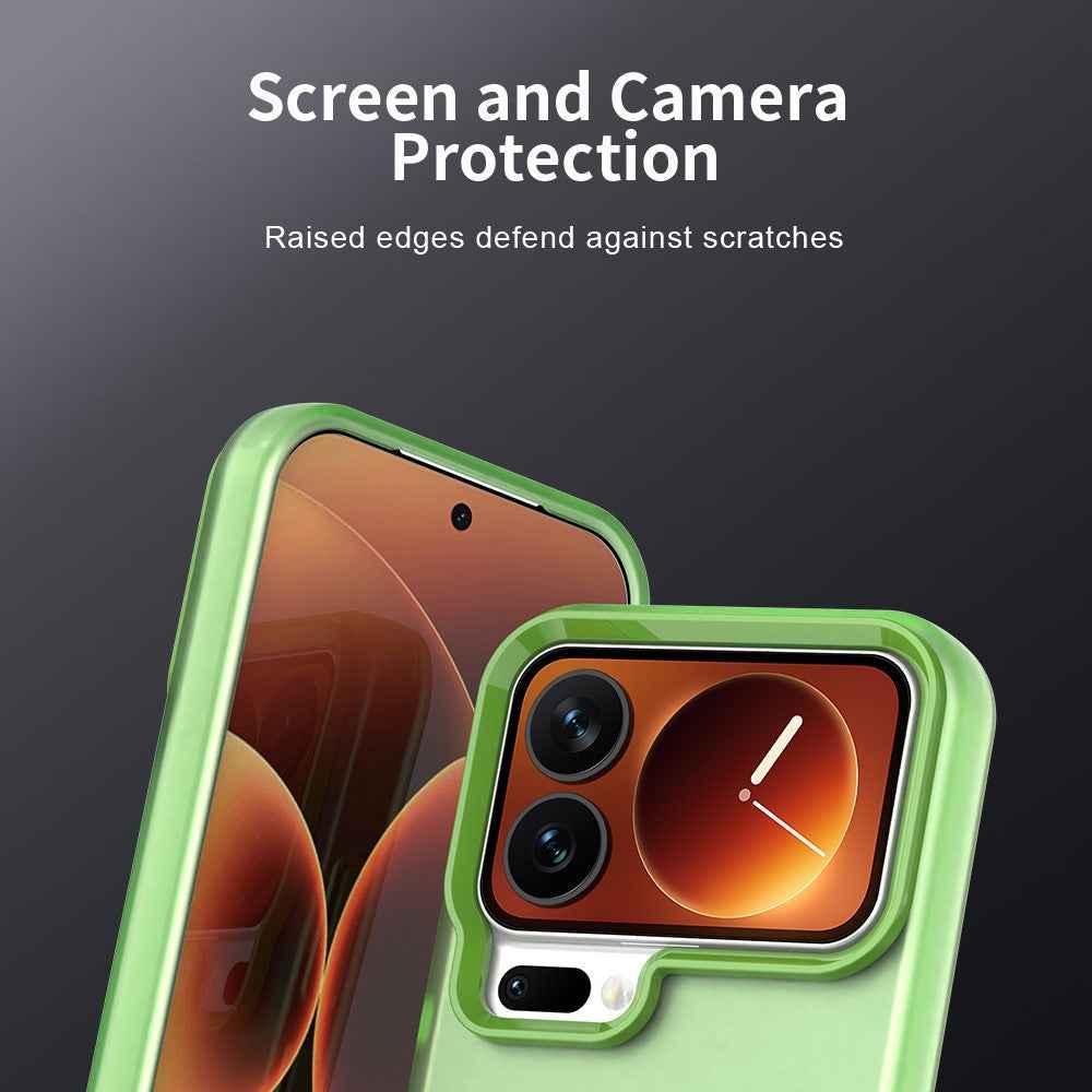 For Xiaomi 17 Pro Case PC + TPU + PET Matte Anti-Drop Phone Back Cover - Green