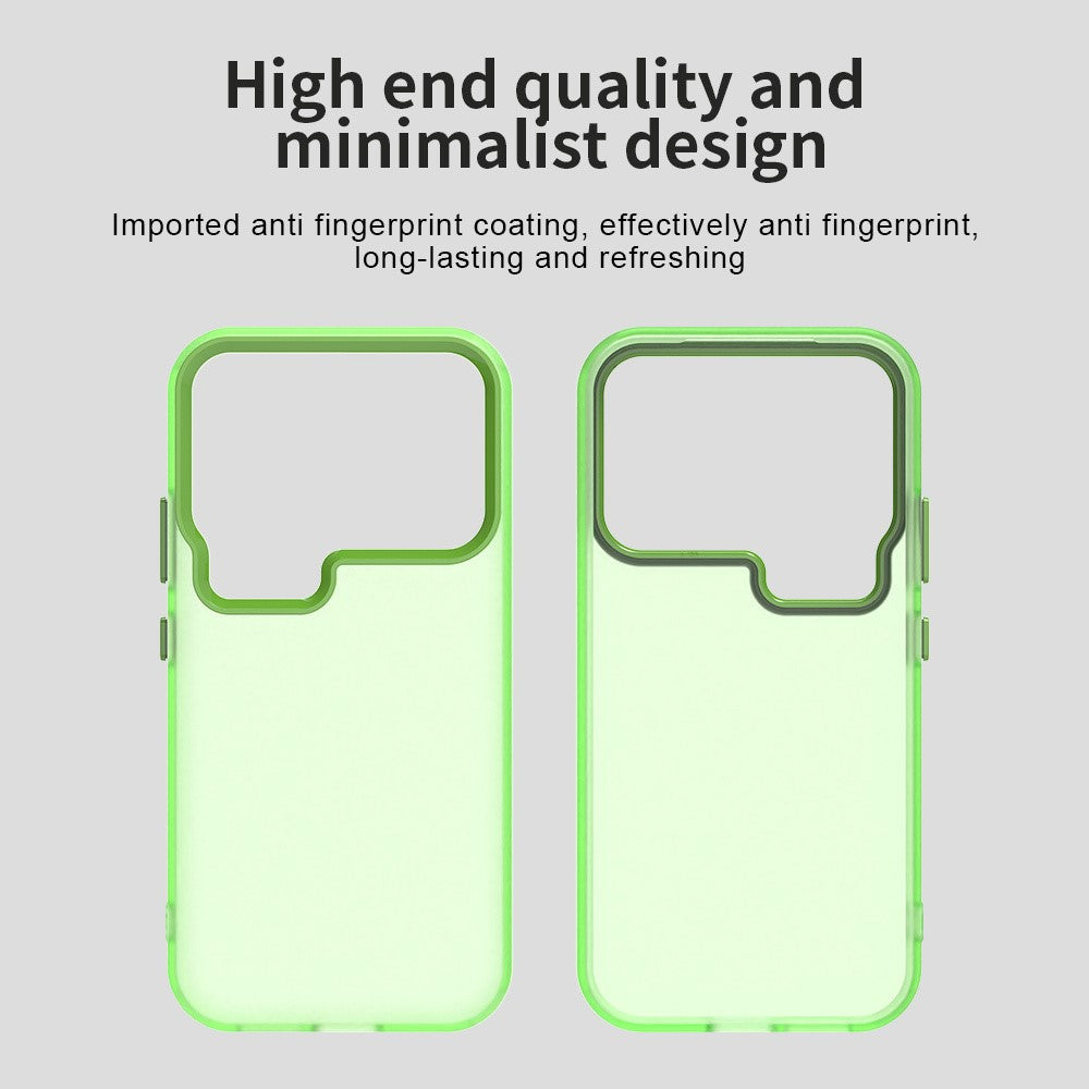 For Xiaomi 17 Pro Max Case PC + TPU + PET Matte Anti-Drop Phone Back Cover - Green