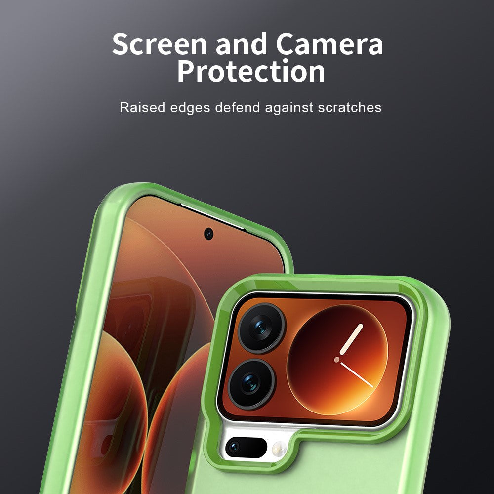 For Xiaomi 17 Pro Max Case PC + TPU + PET Matte Anti-Drop Phone Back Cover - Green
