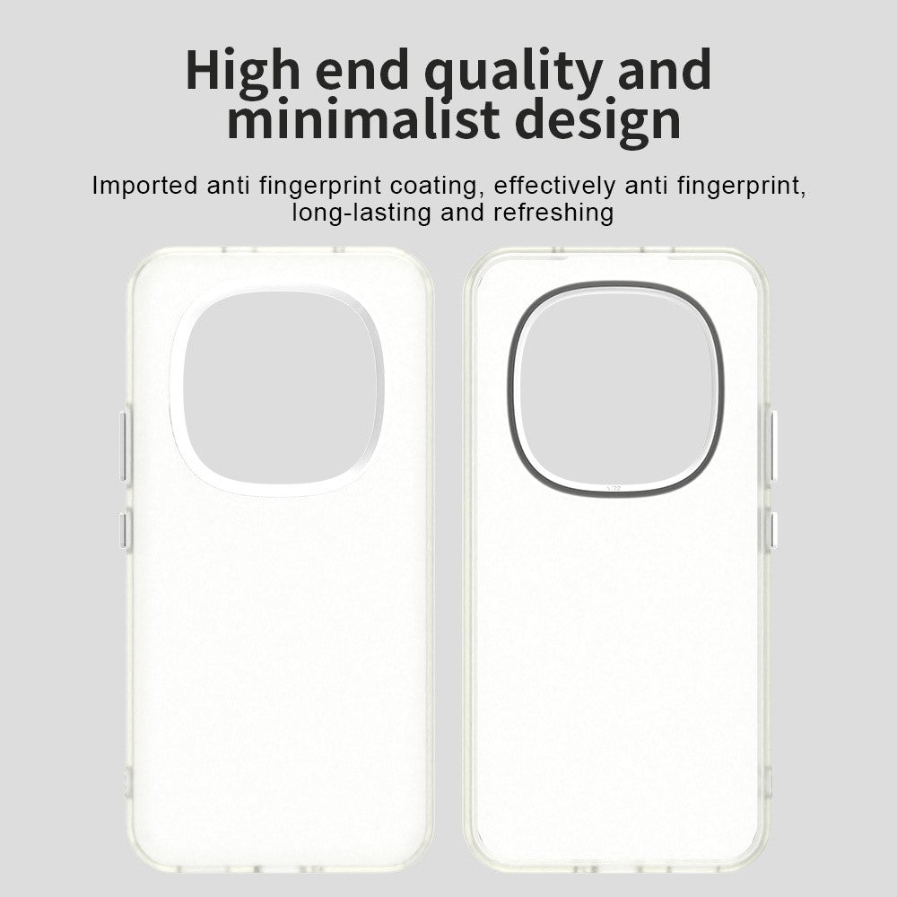 For Xiaomi Redmi Note 15 Pro 5G Case PC + TPU + PET Matte Anti-Drop Phone Back Cover - White