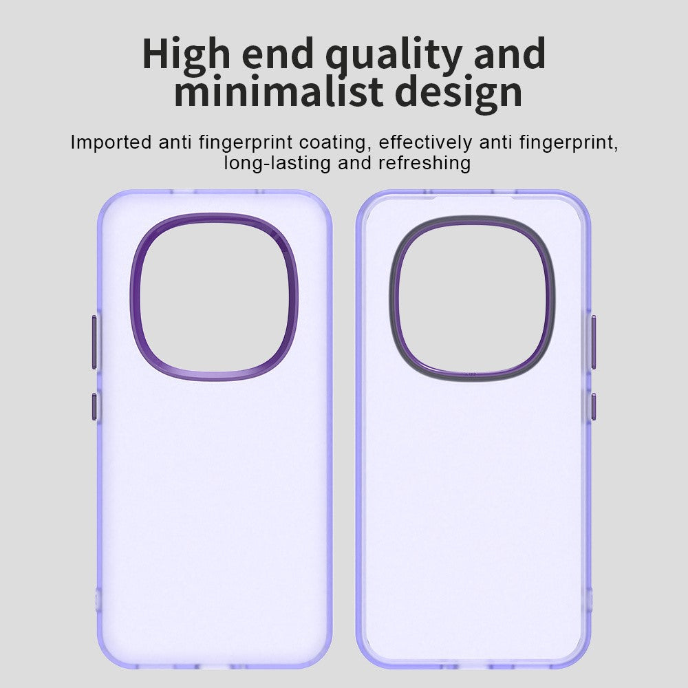 For Xiaomi Poco M8 Pro 5G / Redmi Note 15 Pro+ 5G (Global) Case PC + TPU + PET Matte Anti-Drop Phone Back Cover - Purple