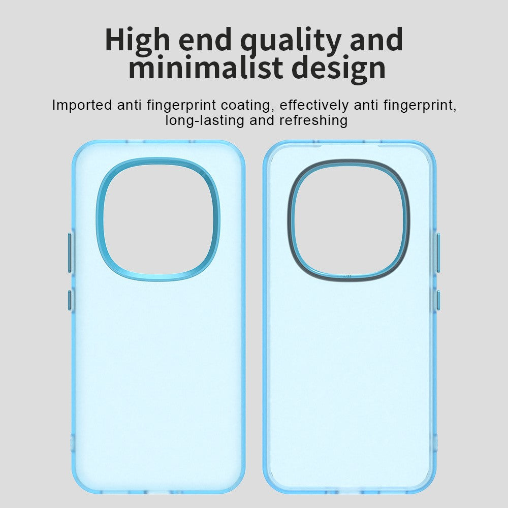 For Xiaomi Poco M8 Pro 5G / Redmi Note 15 Pro+ 5G (Global) Case PC + TPU + PET Matte Anti-Drop Phone Back Cover - Blue