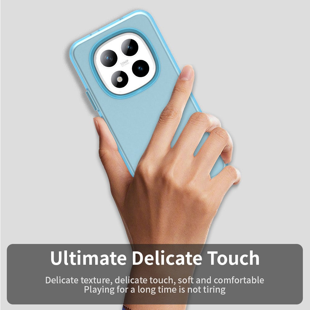 For Xiaomi Poco M8 Pro 5G / Redmi Note 15 Pro+ 5G (Global) Case PC + TPU + PET Matte Anti-Drop Phone Back Cover - Blue