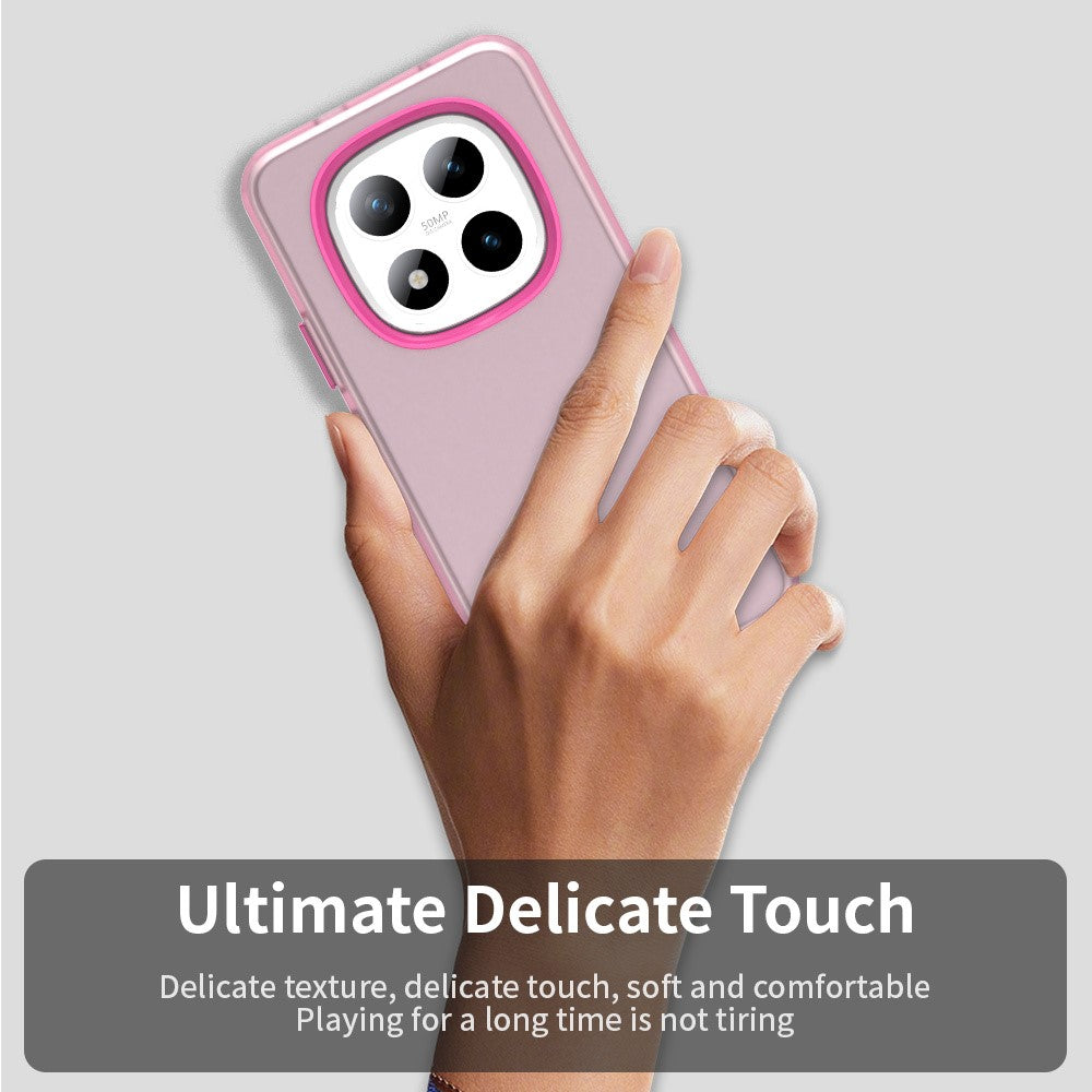 For Xiaomi Poco M8 Pro 5G / Redmi Note 15 Pro+ 5G (Global) Case PC + TPU + PET Matte Anti-Drop Phone Back Cover - Red