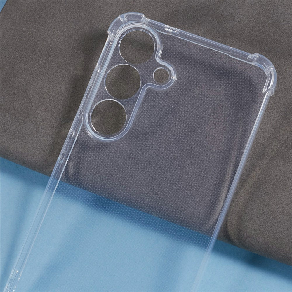 For Samsung Galaxy A57 5G Case Reinforced Corner TPU Clear Phone Cover with Lanyard