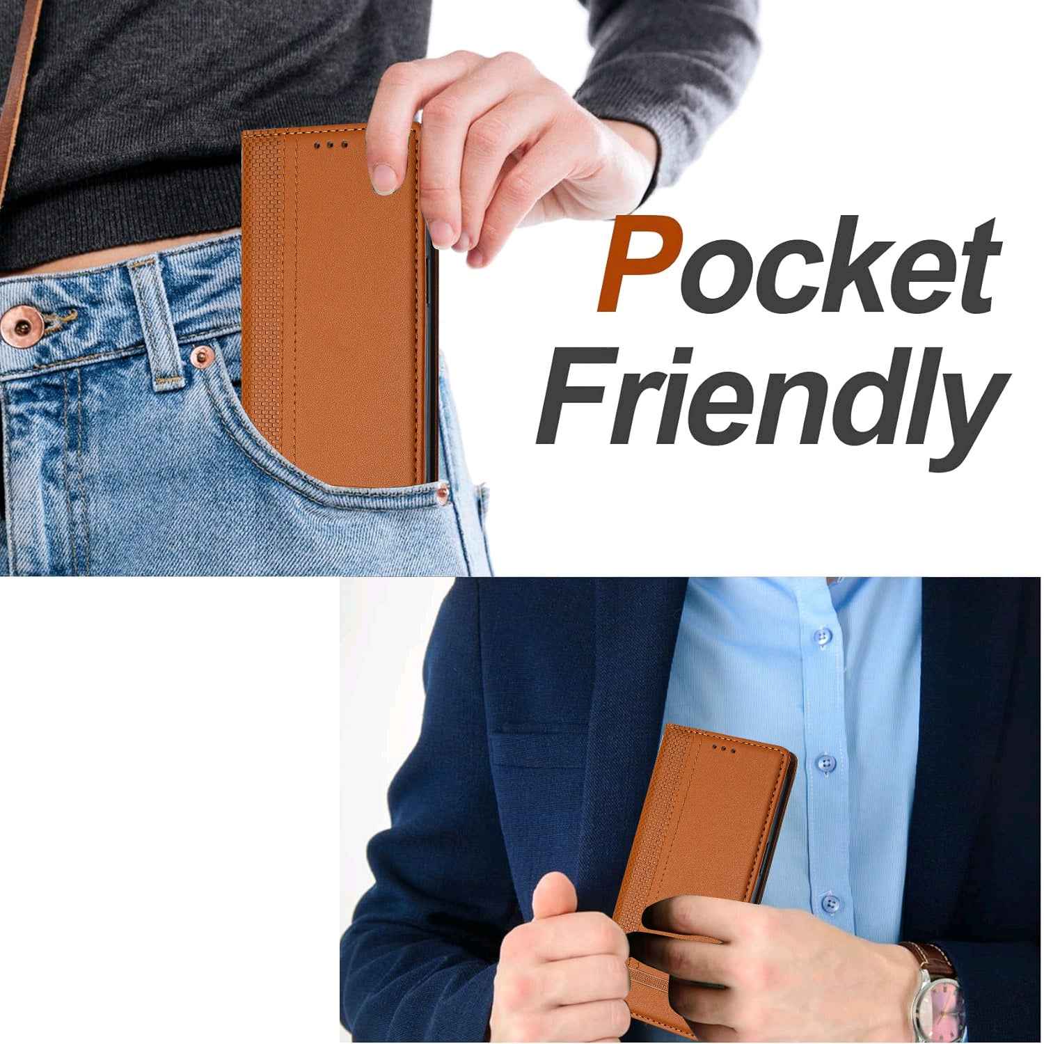 For Xiaomi 17 Pro Case L-Shaped Grid Pattern Leather Stand Phone Cover with Card Slots - Brown