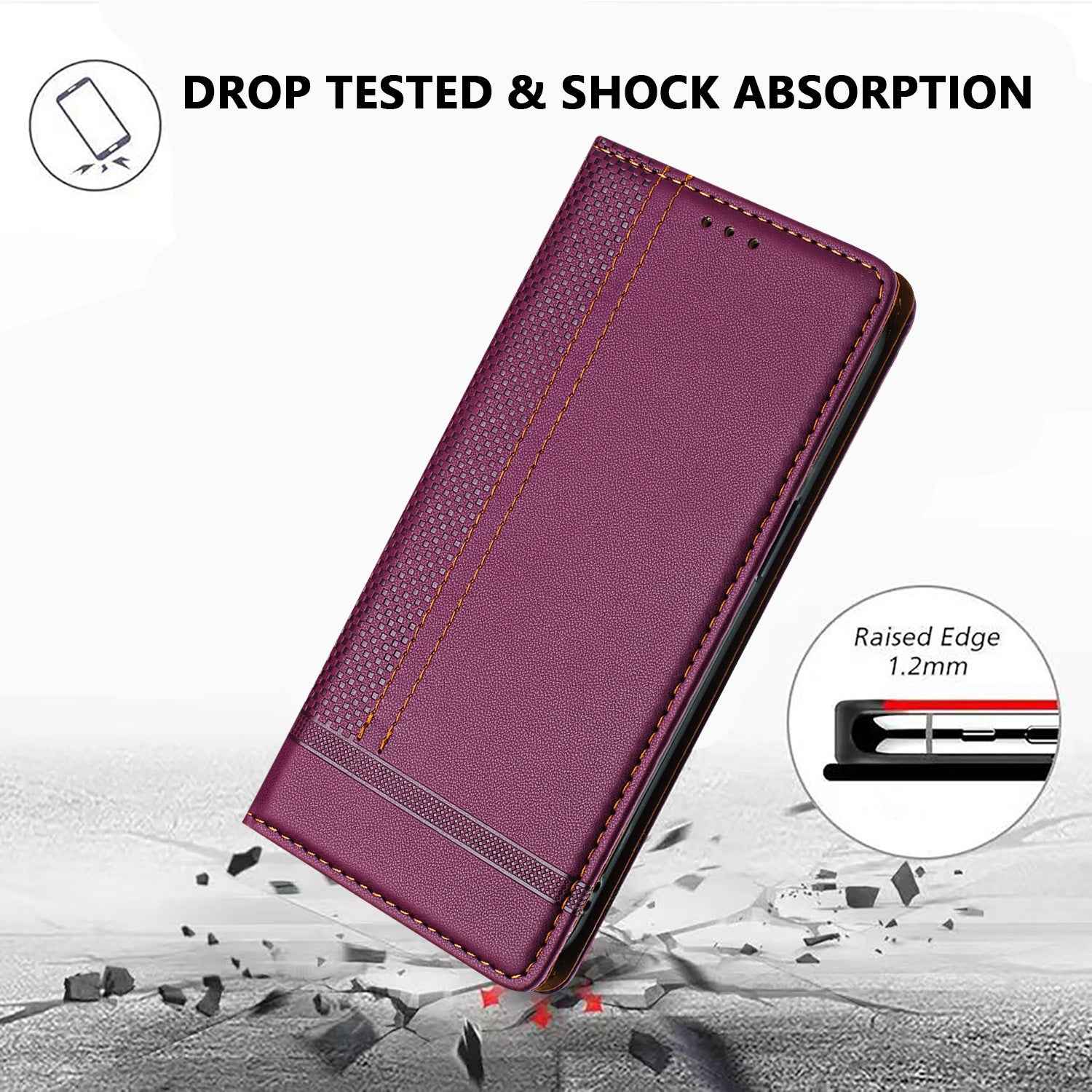 For vivo X300 Pro 5G Case L-Shaped Grid Pattern Leather Stand Phone Cover with Card Slots - Purple