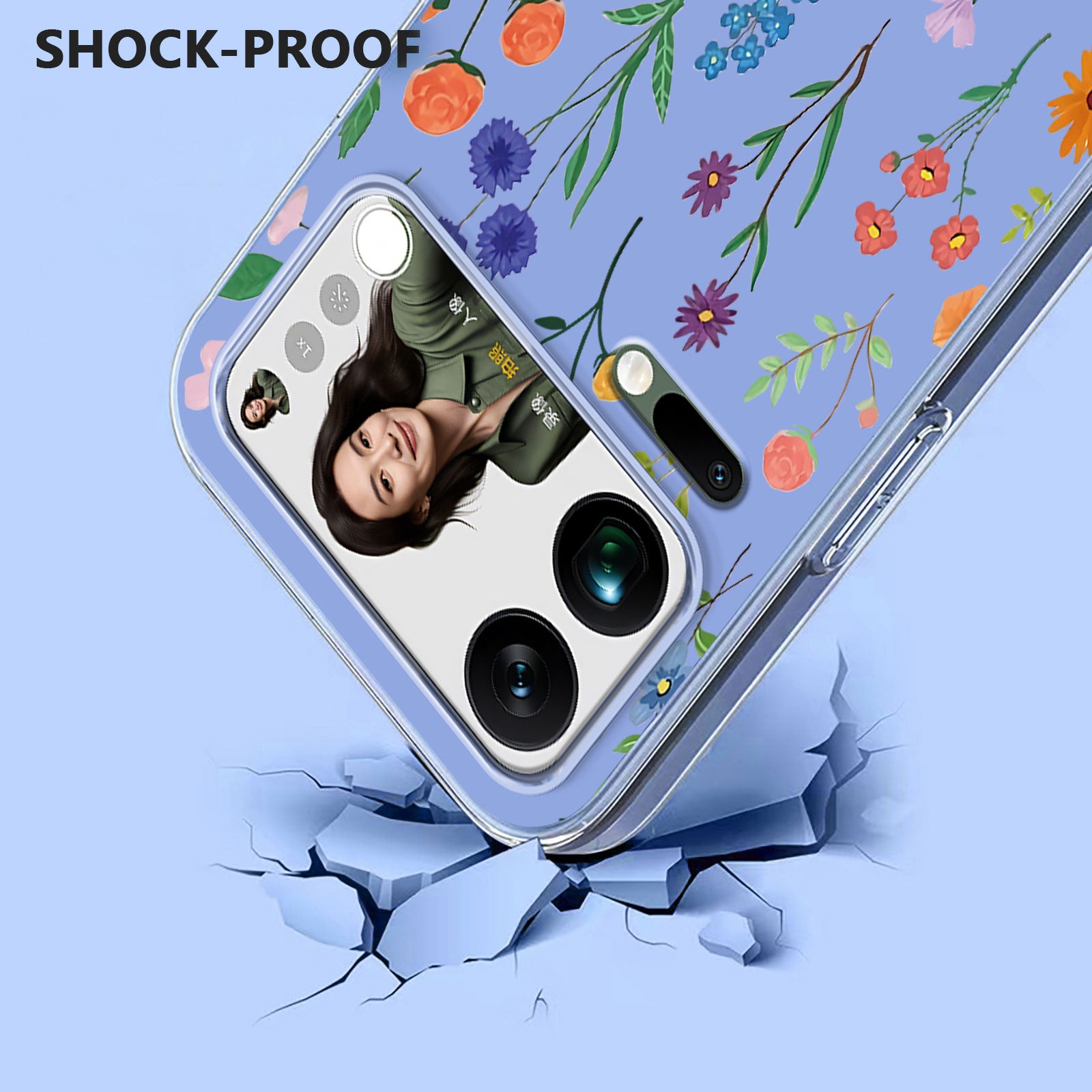 For Xiaomi 17 Pro Max Case Butterfly Floral Pattern Printing TPU Phone Back Cover - Daisies