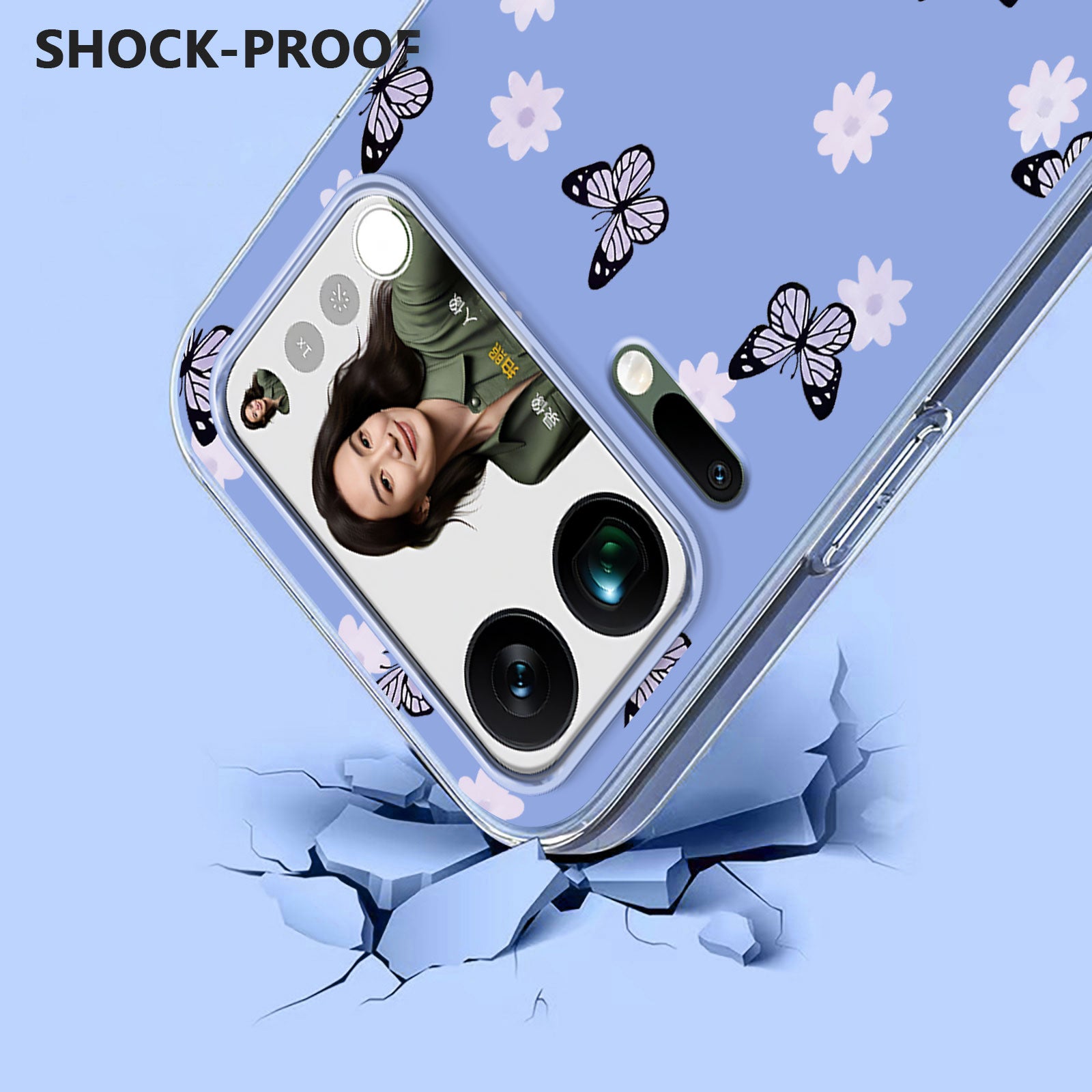 For Xiaomi 17 Pro Max Case Butterfly Floral Pattern Printing TPU Phone Back Cover - Butterflies