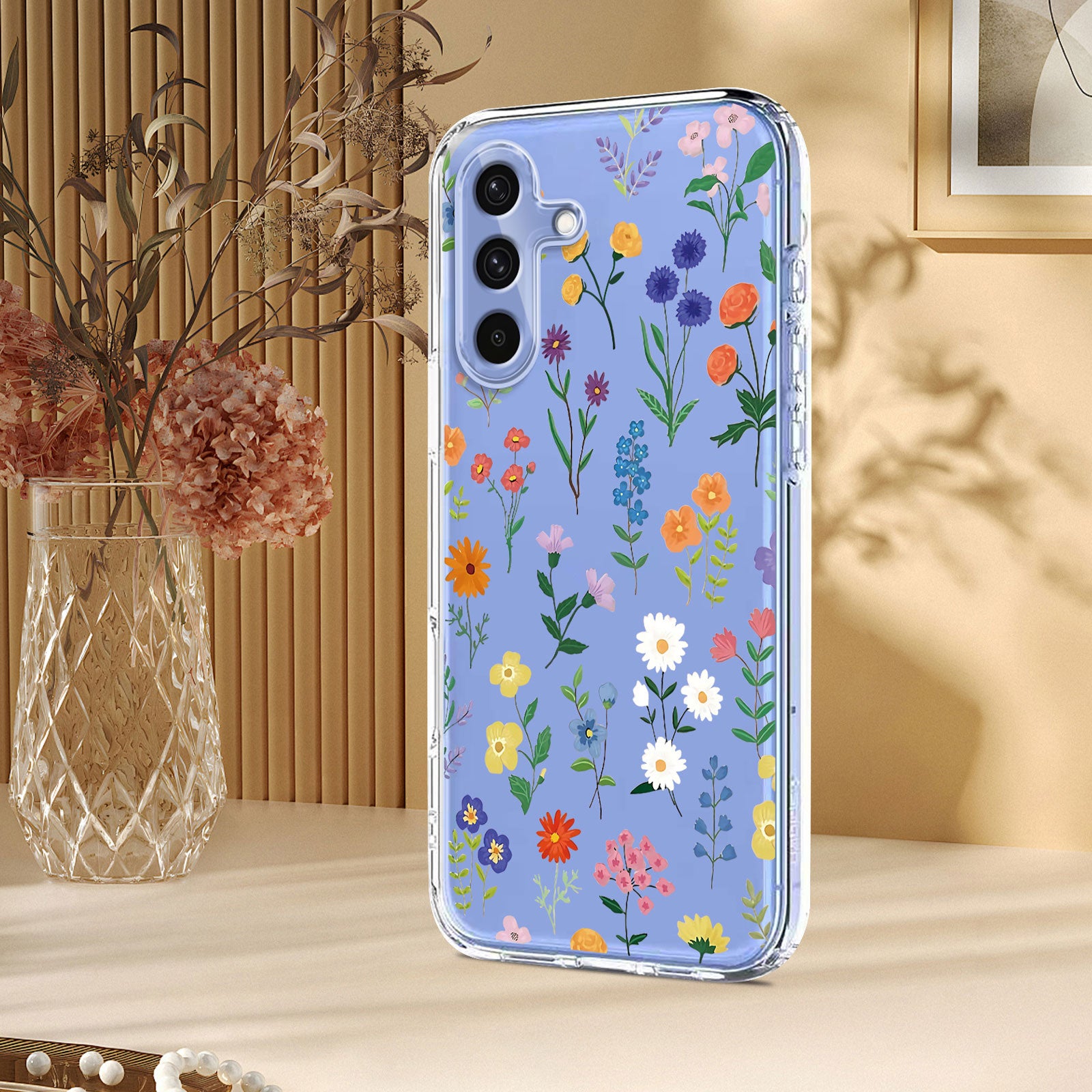 For Samsung Galaxy A57 5G Case Butterfly Floral Pattern Printing TPU Phone Back Cover - Daisies