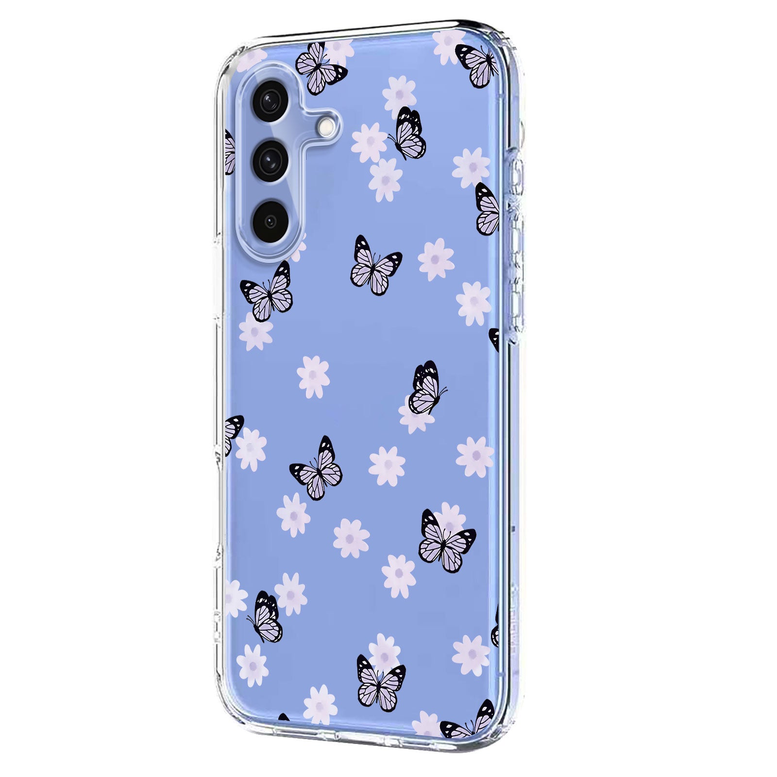 For Samsung Galaxy A57 5G Case Butterfly Floral Pattern Printing TPU Phone Back Cover - Butterflies
