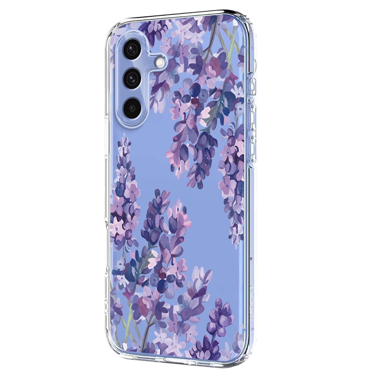 For Samsung Galaxy A57 5G Case Butterfly Floral Pattern Printing TPU Phone Back Cover - Wisteria