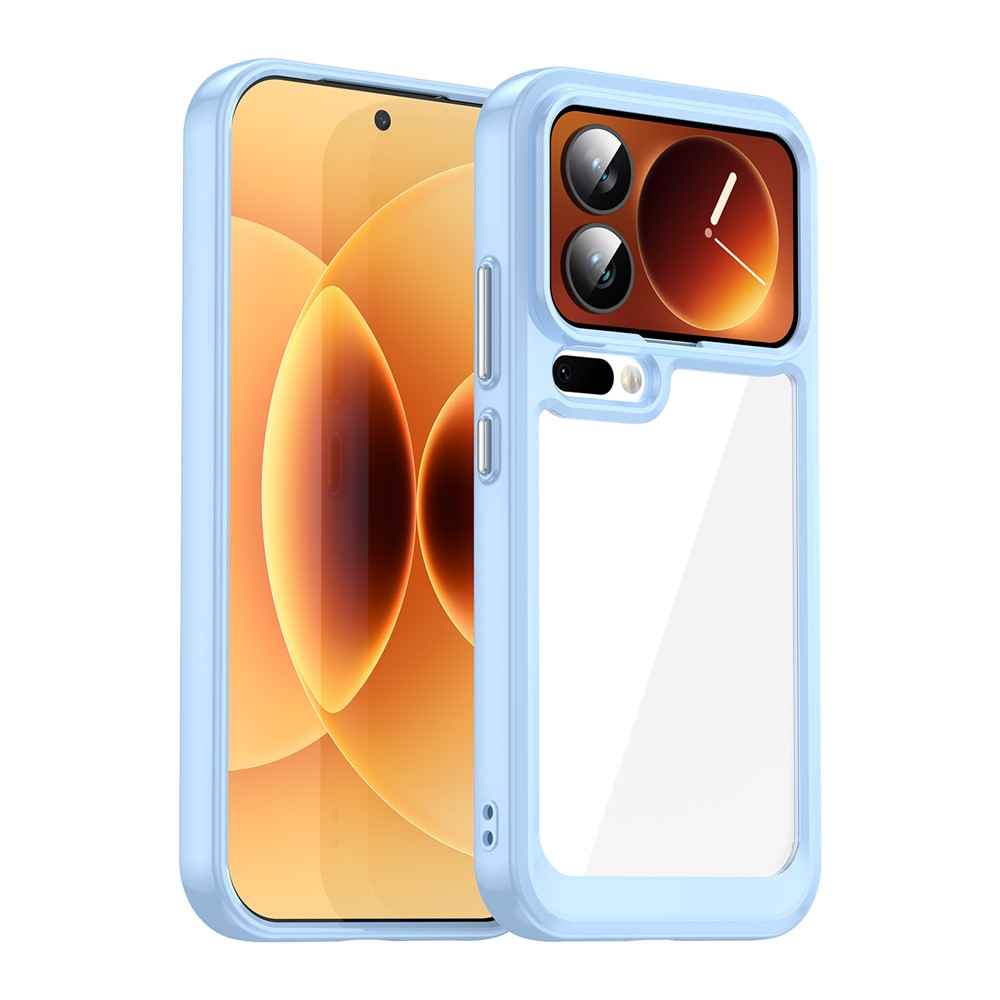 For Xiaomi 17 Pro Case TPU + Acrylic Protective Clear Phone Cover - Blue