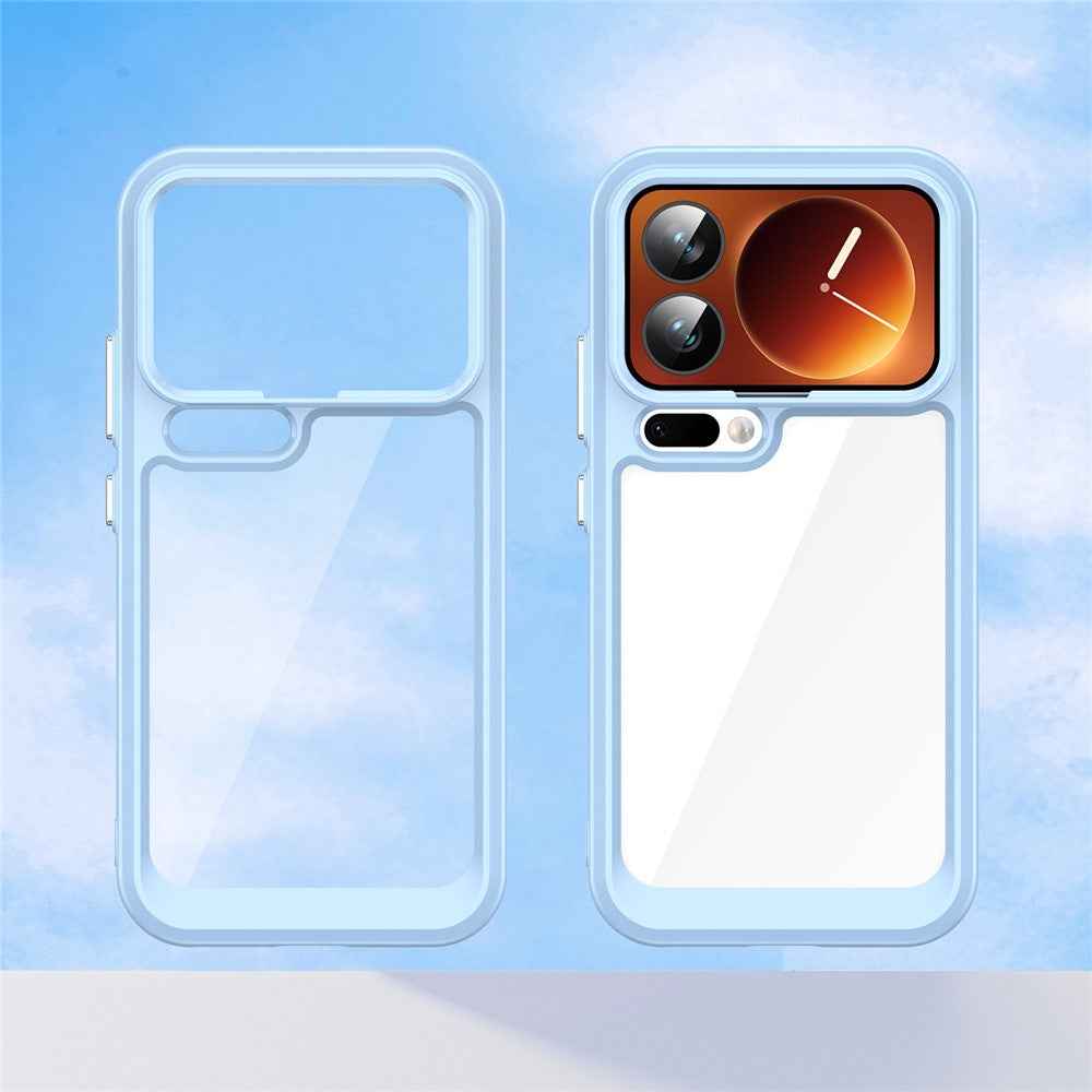 For Xiaomi 17 Pro Case TPU + Acrylic Protective Clear Phone Cover - Blue