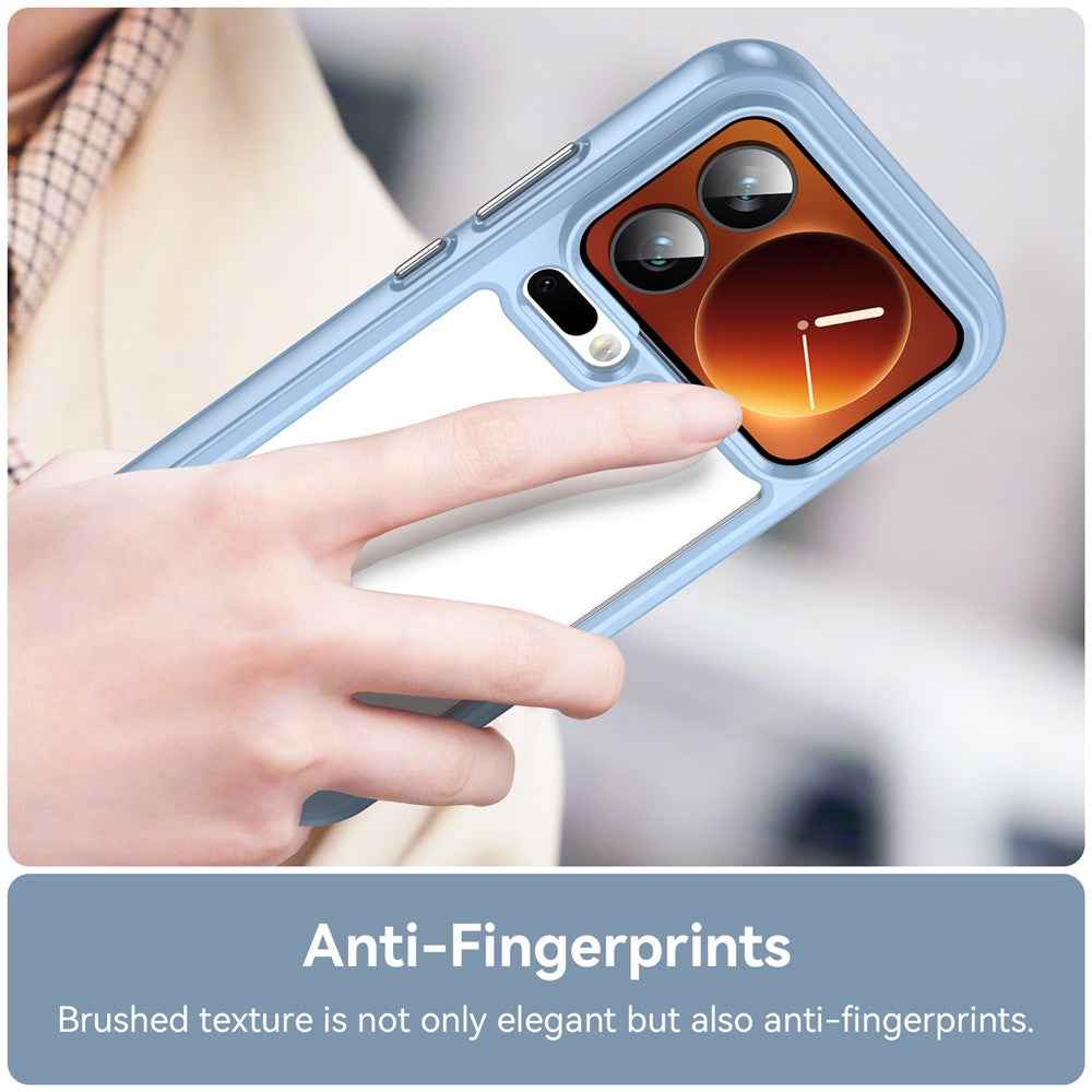 For Xiaomi 17 Pro Case TPU + Acrylic Protective Clear Phone Cover - Blue