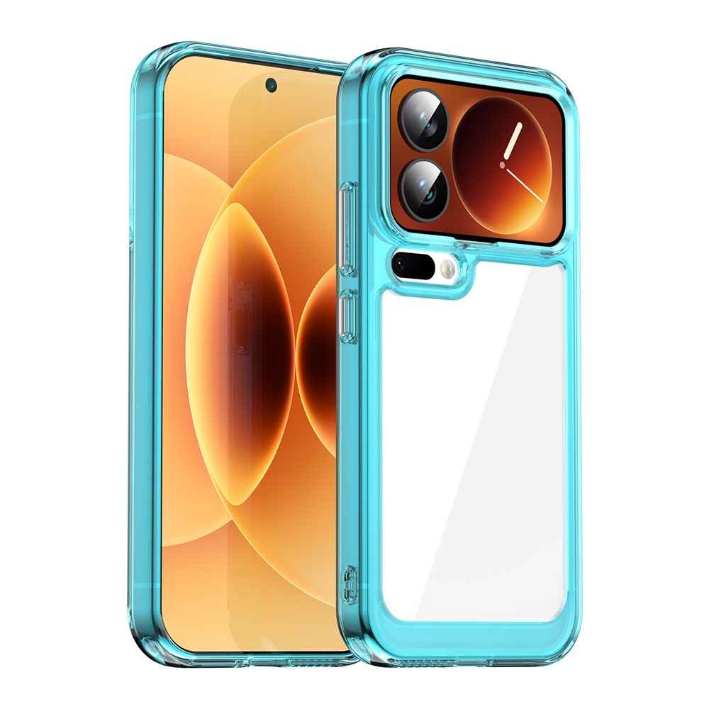 For Xiaomi 17 Pro Case TPU + Acrylic Protective Clear Phone Cover - Transparent Blue