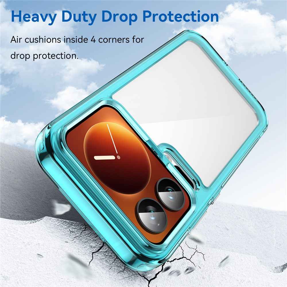For Xiaomi 17 Pro Case TPU + Acrylic Protective Clear Phone Cover - Transparent Blue
