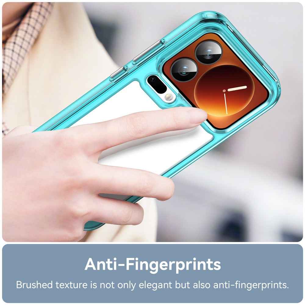 For Xiaomi 17 Pro Case TPU + Acrylic Protective Clear Phone Cover - Transparent Blue
