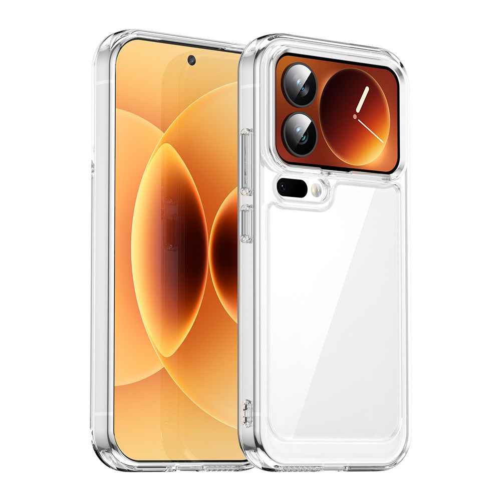 For Xiaomi 17 Pro Case TPU + Acrylic Protective Clear Phone Cover - Transparent
