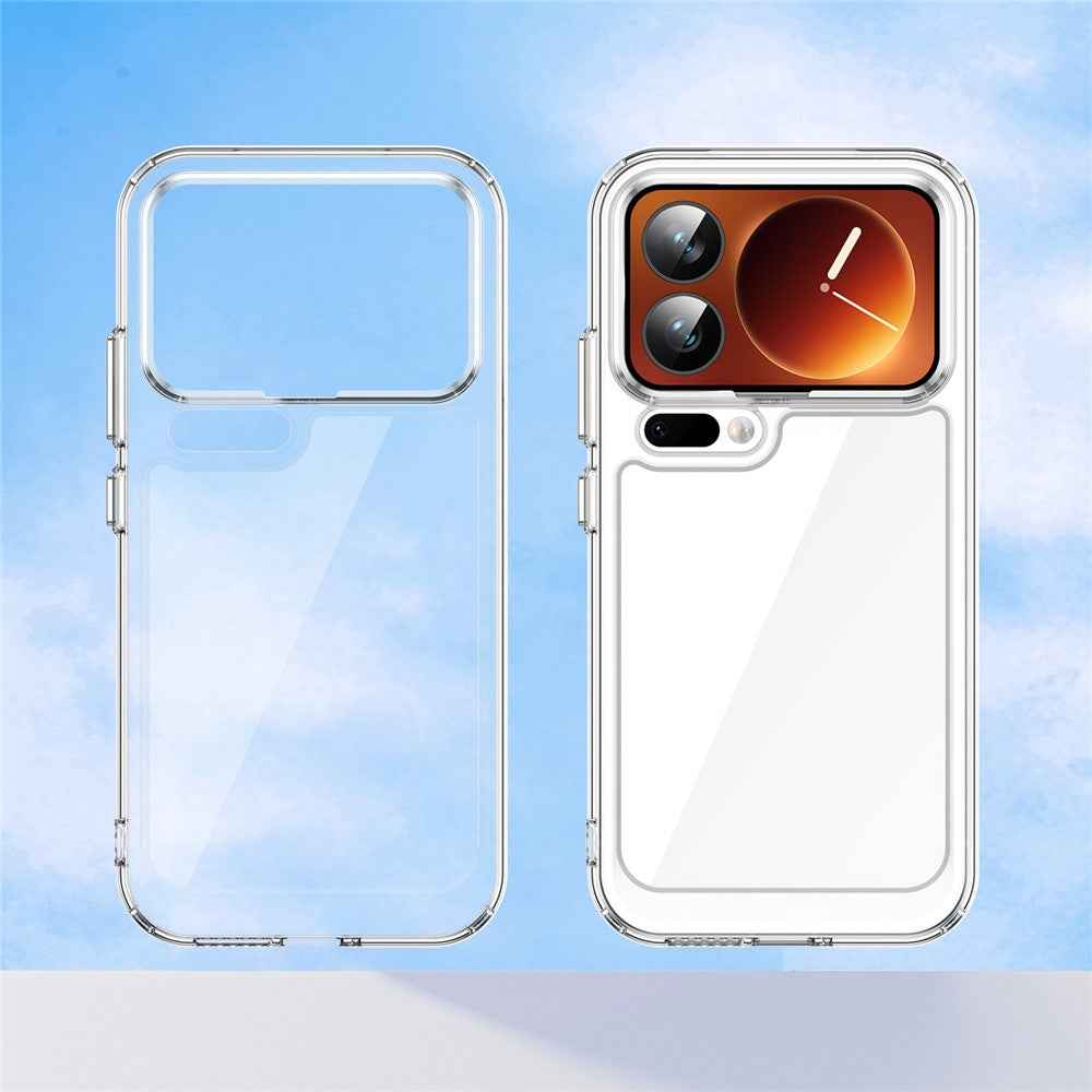 For Xiaomi 17 Pro Case TPU + Acrylic Protective Clear Phone Cover - Transparent
