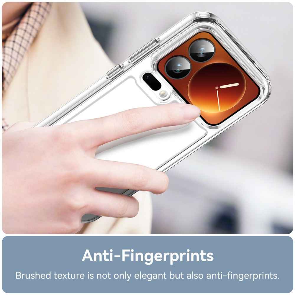 For Xiaomi 17 Pro Case TPU + Acrylic Protective Clear Phone Cover - Transparent
