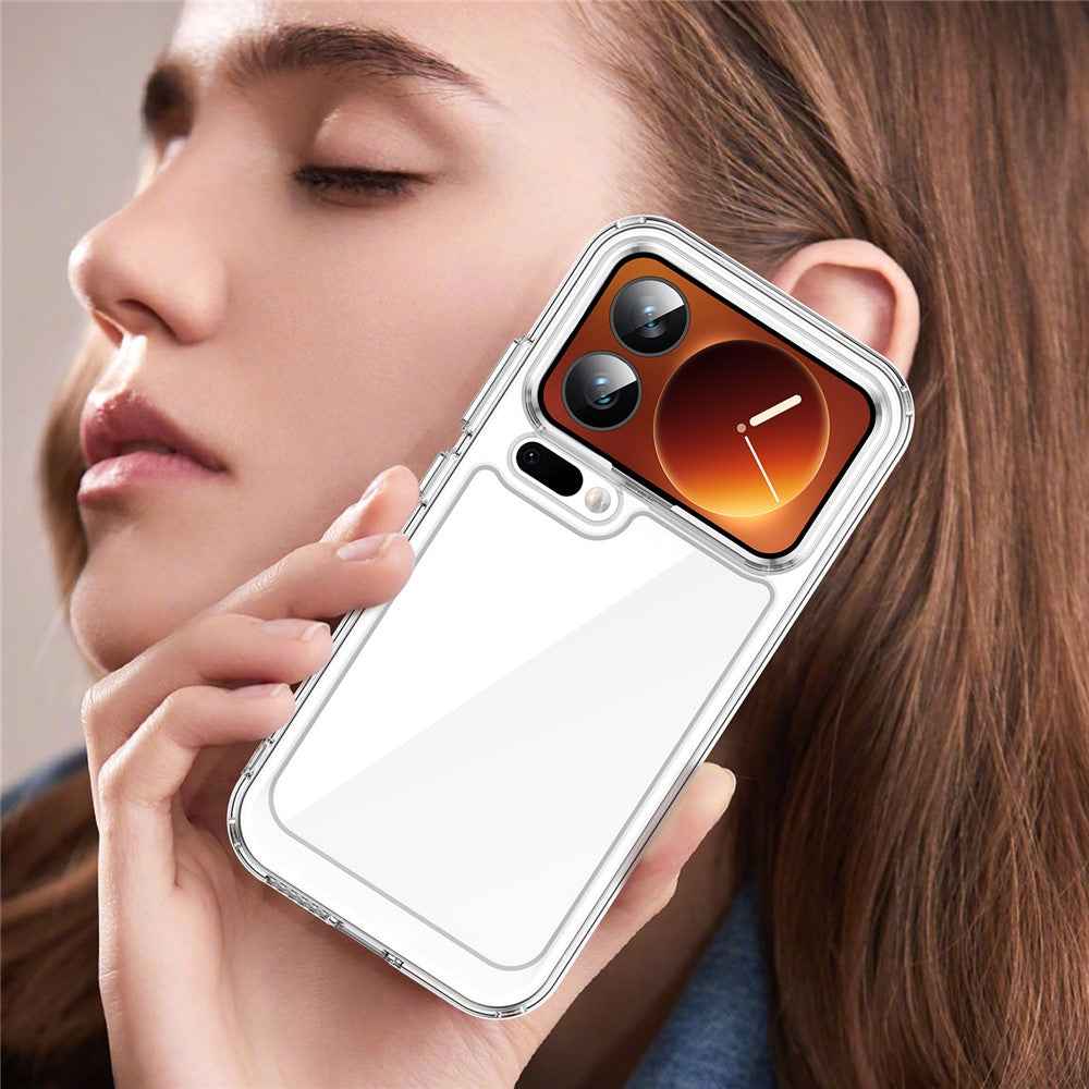 For Xiaomi 17 Pro Case TPU + Acrylic Protective Clear Phone Cover - Transparent
